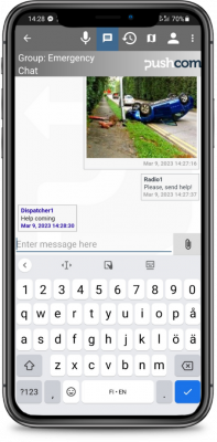 Pushcom Multimedia Message View